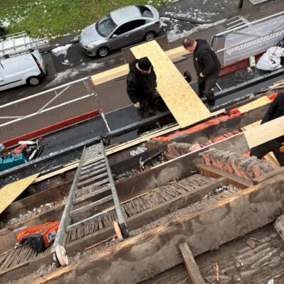 Houten dakconstructie opbouwen