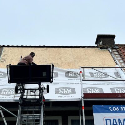 Dak herstellen na brand