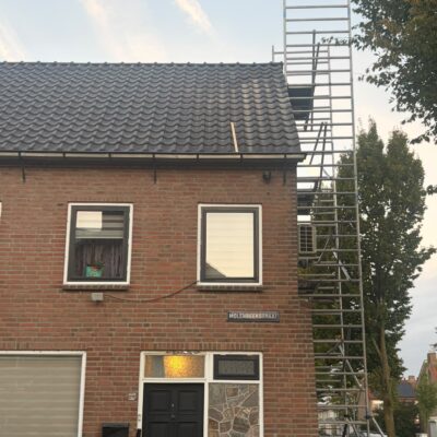 Schoorsteen verwijderen Den Bosch met steiger opbouw - A&M Klussenbedrijf